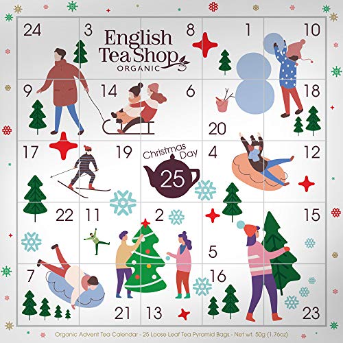 English Tea Shop Calendario dell'Avvento con Immagini Componibili Tè del Natale in Cofanetto - 1 x 25...