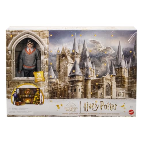 Harry Potter - Calendario dell'Avvento di Grifondoro, con Bambola di Harry Potter alta 30+ cm Inclusa e...