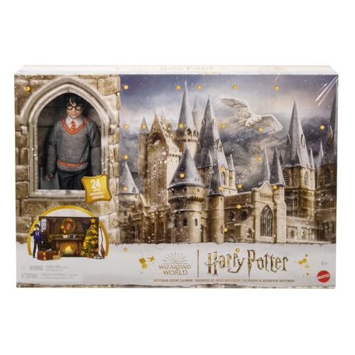 Mattel Harry Potter - Calendario dell'Avvento di Grifondoro, con bambola di Harry Potter alta 30+ cm...