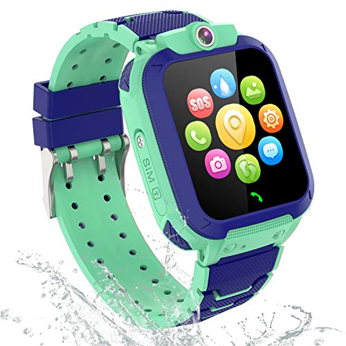 PTHTECHUS GPS Smartwatch Orologio Bambino - GPS Tracker Smartwatch Bambini Regalo per Ragazzi Ragazze,...