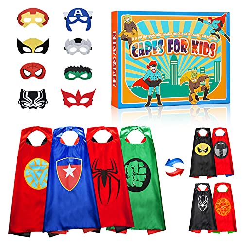 Gralal Giocattoli Bambino 3-10 Anni, Mantello Nero Costume Maschera Halloween Gioielli Regali Giochi...