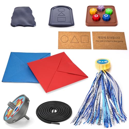 Calmado – Set di Giochi Tradizionali Coreani Include Jebi Chagi, Gong-Gi, Biseokchigi, Paeng-Yi e...