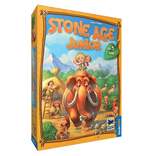 Giochi Uniti - Stone Age Junior, Gioco da tavolo per bambini, 2-4 Giocatori, 5+ Anni, Edizione italiana,...