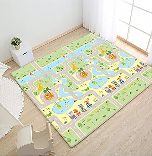Gutsbox Tappeto Bambini, Tappeto Ripiegabile XPE Tappeto Pieghevole Doppio Lato Tappeto Gioco per...