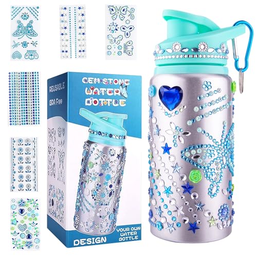 AEYURUID DIY Borraccia Bambina FAI DA TE Regalo Bambina 6 7 8 9 10 Anni,Regalo Ragazza Femmina Compleanno...
