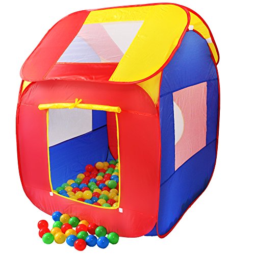 KIDUKU® Tenda da gioco per bambini pop up + 200 palline + borsa per interni ed esternim