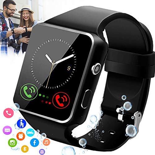 Smartwatch,Bluetooth Smart Watch con Camera Orologio Intelligente Orologio Cellulare Impermeabile con SIM...