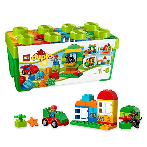 LEGO Duplo Classic Scatola Costruzioni Tutto-in-Uno, Set di Costruzioni Prescolare con Contenitore con...