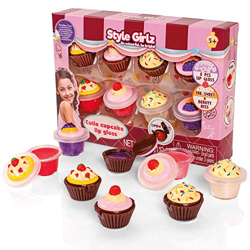 S&Li Cosmetics Cutie Cupcake Set da 8 Pezzi per Lipgloss