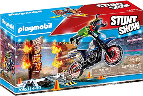 PLAYMOBIL Stuntshow 70553 - Moto da Acrobazie, dai 4 ai 10 Anni