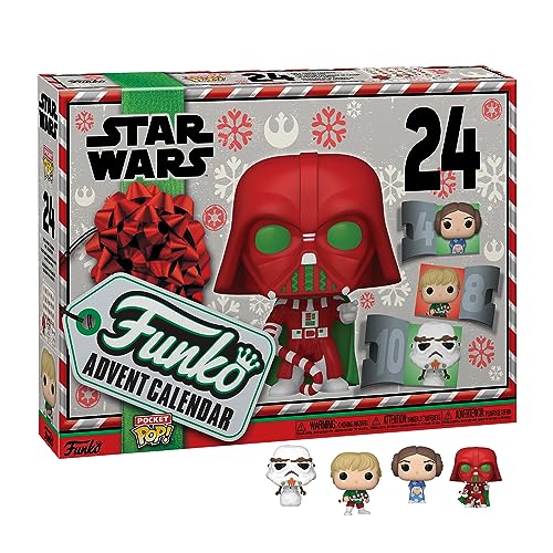 Funko Advent Calendar: Star Wars Holiday - Darth Vader- 24 Giorni di Sorprese - Mini Figura in Vinile da...