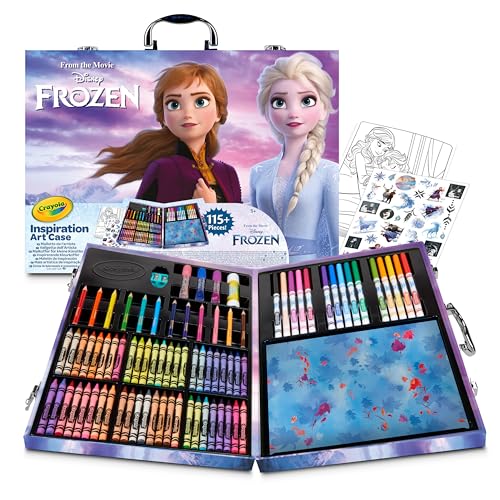Crayola Valigetta Colori Disney Frozen 2 – Kit Creativo con 115 Pezzi Assortiti, Età Consigliata: 5-10...
