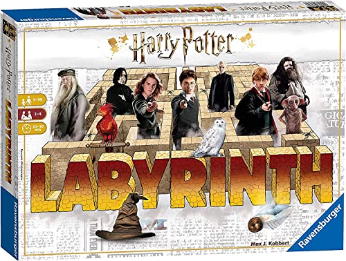 Ravensburger – Labyrinth Harry Potter, Gioco Da Tavolo, Da 2 A 4 Giocatori, 7+ Anni