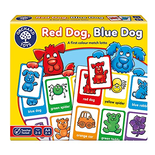 Orchard Toys - Gioco da tavola Red Dog, Blue Dog, 2-5 Anni [Lingua Inglese]