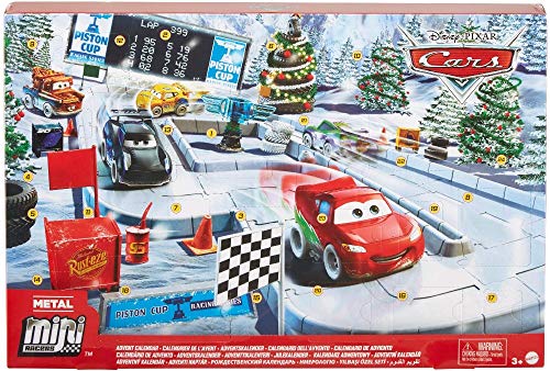 Disney Cars- Calendario dell'Avvento Cars The Movie Una Macchinina al Giorno con Accessori e Sorprese...