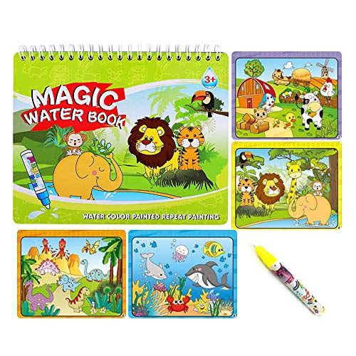 Sipobuy Magic Water Drawing Book Libro da colorare Acqua Doodle con Magic Pen Painting Board per Bambini...