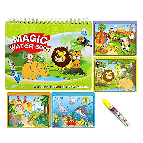 Sipobuy Magic Water Drawing Book Libro da colorare Acqua Doodle con Magic Pen Painting Board per Bambini...