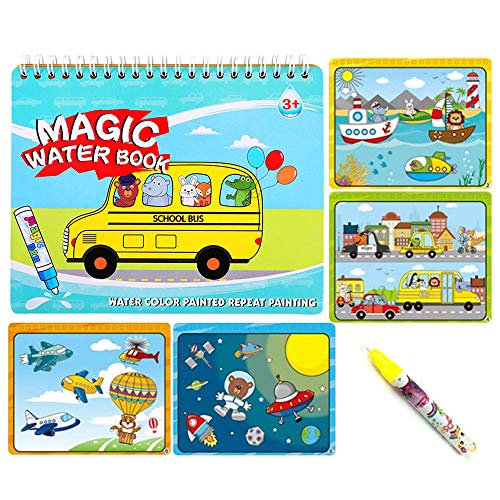 Sipobuy Magic Water Drawing Book Libro da colorare Acqua Doodle con Magic Pen Pittura Board for Children...