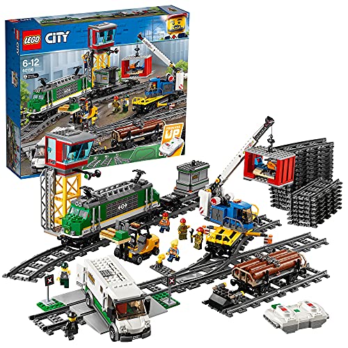 LEGO City Treno Merci, Giocattolo Telecomandato per Bambini di 6-12 anni, Bluetooth RC, 3 Carrozze,...