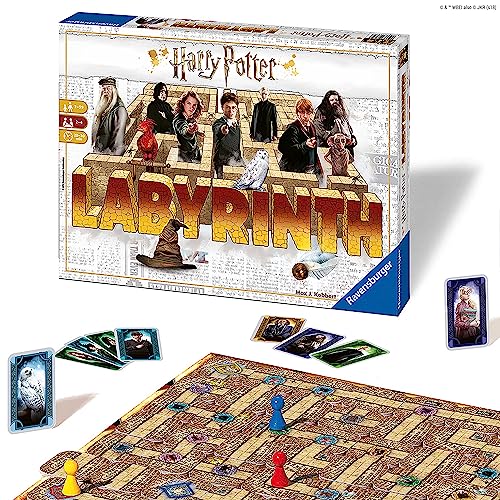 Ravensburger - Labirinto Harry Potter, Gioco da Tavolo per Tutta la Famiglia, 2-4 Giocatori, Idea Regalo...