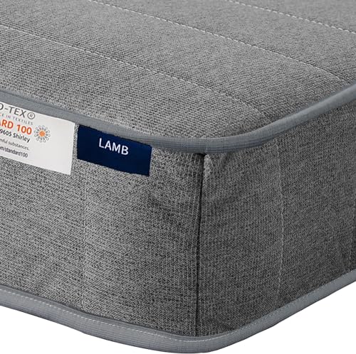 Materasso a molle 90x200, materasso a molle medicale a 7 zone con schiuma comfort e rivestimento in...