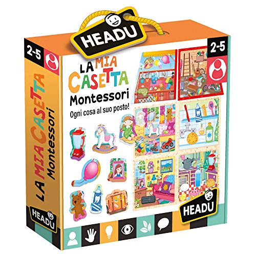 Headu-La Mia Casetta Montessori Gioco, Multicolore, IT20454