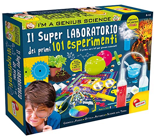 Lisciani Giochi - I'm Genius Super Laboratorio dei Primi 101 Esperimenti, Multicolore, 8 - 12 anni, 69330